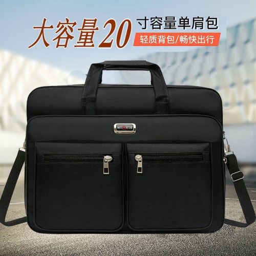 toolkit large capacity oxford cloth men‘s shoulder korean wear-resistant business document exercise portable travel bag