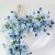 Wedding Props Emulational Flower and Silk Flower Blue Color Arch Floral Outdoor Lawn Wedding Ornament Furnishing Decorative Fake Flower