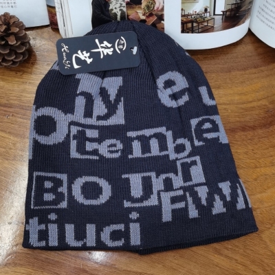 Spring, Autumn and Winter Men's Velvet Cold Protection Earmuffs Hat New Knitted Sleeve Cap Korean Style Women's Wool Hatstock