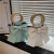 Non-Mainstream Fresh Sweet Bow Bucket Bag Solid Color Pu Handbag All-Match Shoulder Messenger Bag