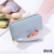  Premium Wallet Women's Card Holder Woven Double Pull Bag Trendy Women's Bags Wrist Strap Clutch Foreign Trade Custom Pu