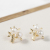 Yunyi Ornament Lucky Tree Stud Earrings Natural Freshwater Pearl Earrings Gold Plated Japanese and Korean Ornament Wholesale New
