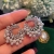 Korean Pearl Shining Diamond Irregular round Studs Female Special Interest Light Luxury Exaggerated High Sense Sterling Silver Needle Earrings Fashion