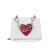 Embossed Western Style Chain Small Bag Solid Color Love New Simple Solid Color Portable Shoulder Underarm Messenger Bag