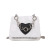 Embossed Western Style Chain Small Bag Solid Color Love New Simple Solid Color Portable Shoulder Underarm Messenger Bag