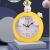 Moon Astronaut Decoration Clock Creative Desk Bedside Wake up Alarm Clock Timing Student Children Gift