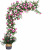 Cross-Border Air-Conditioner Pipe Covering Simulation Peony Flower Fake Flower Rattan Green Plant Background Plant Flower Wall Decorative Interior Supplies