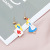 Japanese and Korean Simple Cartoon Asymmetric Cute Girl Rabbit Hollow Geometry Earrings All-Matching Fresh Earrings Earrings