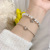 Simple Double-Layer Two-Piece Set Star Moon Opal Bracelet Female Niche Design Light Luxury Student Girlfriends Bracelet Bracelet