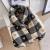 Autumn And Winter New Love Plaid Artificial Cashmere Scarf Korean Style Thick Warm Student Scarf Long Tassel Shawl