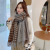 2022 New Korean Style Houndstooth Design Ins Scarf for Women Autumn and Winter Versatile Student Shawl Warm Scarf for Girls