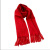 Chinese Red Scarf Autumn and Winter Solid Color Annual Meeting Gift Scarf Cashmere-like Warm Red Scarf Wholesale