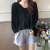 Spring and Autumn 2022 New Korean Style Loose and Lazy Style Thin Hooded Pullover Women's Fashionable Ins Long-Sleeved Top