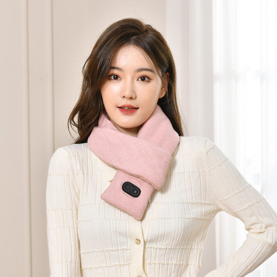 Smart Charging Heating Scarf Wholesale Winter Electric Heating Men's and Women's Scarf Heating Shoulder Pad Hot Compress Warm-Keeping and Cold-Proof Scarf