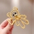 Internet Celebrity Shark Clip Children's Ins Good-looking Hollow Bear Grip Girl Hair Clip Senior Hair Band