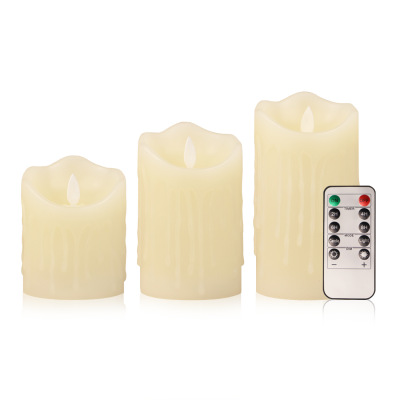 Foreign Trade Cross-Border Order Customization Customized Swing Paraffin Remote Control Colorful LED Electronic Candle Dedicated Candle