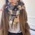 Autumn And Winter New Love Plaid Artificial Cashmere Scarf Korean Style Thick Warm Student Scarf Long Tassel Shawl