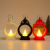 Cross-Border New Product Retro Candlestick Lighting LED Electronic Candle Light Small Night Lamp European round Hand Storm Lantern Ornaments