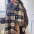 Autumn And Winter New Love Plaid Artificial Cashmere Scarf Korean Style Thick Warm Student Scarf Long Tassel Shawl