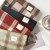 Cross-Border New Plaid Neutral Plain Shawl Autumn And Winter Leisure Warm Scarf Artistic Idyllic Woven Thickened Scarf