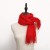 New Sky Annual Meeting Red Scarf Cashmere Women's Autumn and Winter Pure Color Thickened Shawl Logo Gift Wholesale