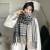 Japanese Style Houndstooth Cashmere-like Fashion Scarf Female Autumn and Winter Long Couple Shawl Thickened Korean Style Student Scarf