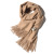 Cashmere Scarf Feel Solid Color Tassel Shawl Long Couple Warm Artificial Cashmere Scarf All-Match Monochrome Shawl