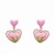 Pink Love Tulip Flower Earrings Niche Design Senior Sweet Earrings Summer Little Fresh Stud Earrings for Women