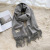 Cashmere Scarf Feel Solid Color Tassel Shawl Long Couple Warm Artificial Cashmere Scarf All-Match Monochrome Shawl