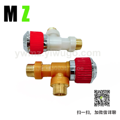 Pp Angle Valve Plastic Bathroom Toilet Inlet Pipe Water Stop Valve 4 Points PPR Plastic Triangle Valve Angle Valve