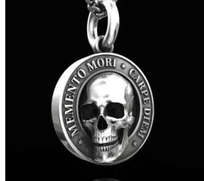 European and American Foreign Trade Supply Halloween Devil Skull Personality Punk Men's and Women's Ring Necklace Bracelet Wholesale