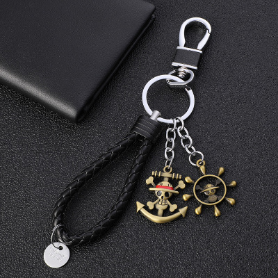 Wholesale Cartoon One Piece Sea King Peripheral Keychain Flying Rope Metal Pendant Men and Women Creativity Small Gift