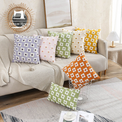 Cross-Border Amazon Modern Simple Ins Embroidery Pillow Cover Model Room Home Living Room Sofa Cushion Cover Wholesale