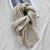 2022 Autumn and Winter New Wool Scarf Women's Soft Glutinous Korean Style Men's and Women's Warm Scarf Japanese and Korean Sweet Leather Tag Scarf