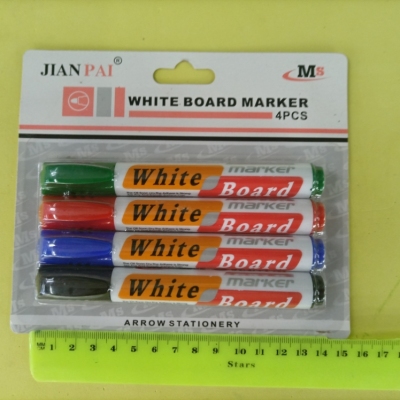 4 Suction Cards Color Whiteboard Marker