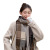 Women's Scarf Winter Korean Style All-Match British Fashion Scarf Plaid Autumn and Winter Scarf Warm Long Wrap Scarf Wholesale