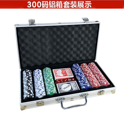 Hot Selling Chips 300 Pieces 11.5G Chips Aluminum Case Poker Dice Dice Dice Combination Pack