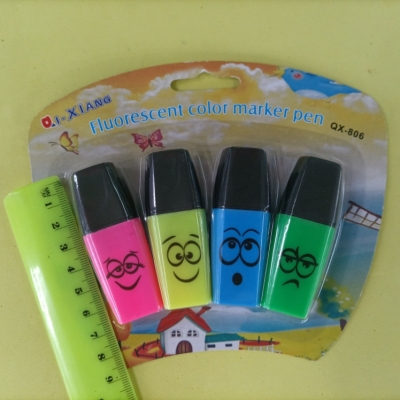 Qx-806 4 Suction Cards Fluorescent Pen