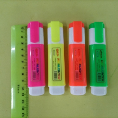 4 PVC Color Fluorescent Pen