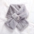 Pearl round Buckle Fashion Furry Scarf Imitation Fur Korean Style Women's Thickened Sweet Scarf Scarf Student All-Match Fashion