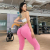 Washed High Waist Peach Hip Fitness Pants Women's Tight Stone Washed Quick-Drying Running Sports Seamless Yoga Pants Leggings