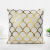 Amazon Hot Gilding Backrest Simple Pillow Cover Geometric Throw Pillowcase Bedside Cushion Home Decorative Cushion