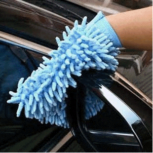 Car Washing Gloves Does Not Hurt the Paint Surface Hand-Shaped Brush Plush Rag Coral Fleece Car Cleaning Waterproof Special Thickening Tool Chenille
