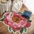 Internet Celebrity Light Luxury Cashmere-like Special-Shaped Floor Mat Creative Flower Living Room Carpet Study and Bedroom Bedside Lambswool Floor Mat