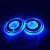 Car LED Luminous Water Cup Mat Pattern Can Change Water Cup Slot Pad Car Ambience Light Colorful Built-in Battery