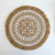 INS Style Simple Tableware Mat Home round Woven Mat Restaurant Retro Jute Decorative Pad Shooting Props Coaster