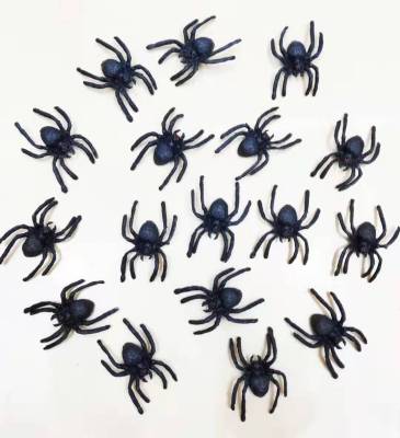 Factory Direct Simulation 4cm Black Spider Science and Education Cognition Sand Table Decoration Plastic PVC Toy Model Other Accessories