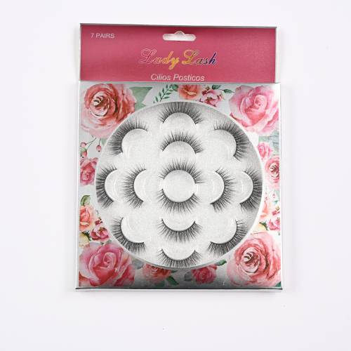 dense natural style realistic false eyelashes 3d stereo performance eyelashes 7 pairs