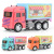 Tiktok Hot Sale Children's Sales Pushcart Hamburger Car Play House Shopping Food Trailer Set Boy Toy Stall Gifts