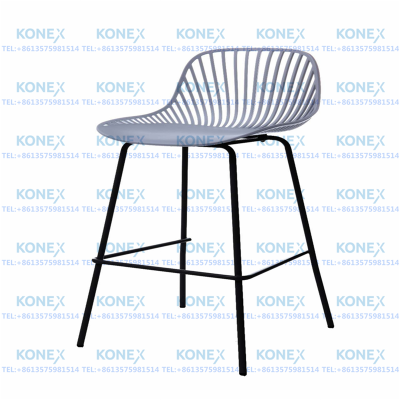 Bar Stool High Stool Northern European Modern Minimalist Bar Chair Home Backrest Bar Stool Outdoor Casual Hollow Chair